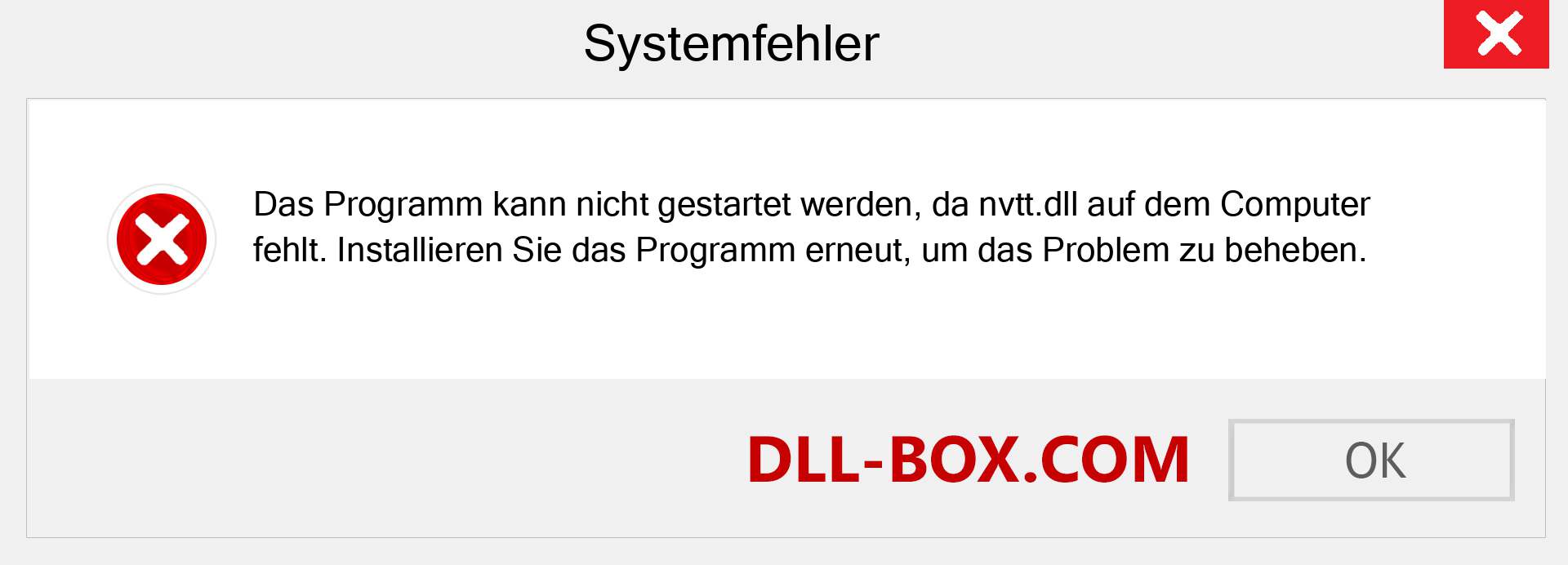 nvtt.dll-Datei fehlt?. Download für Windows 7, 8, 10 - Fix nvtt dll Missing Error unter Windows, Fotos, Bildern